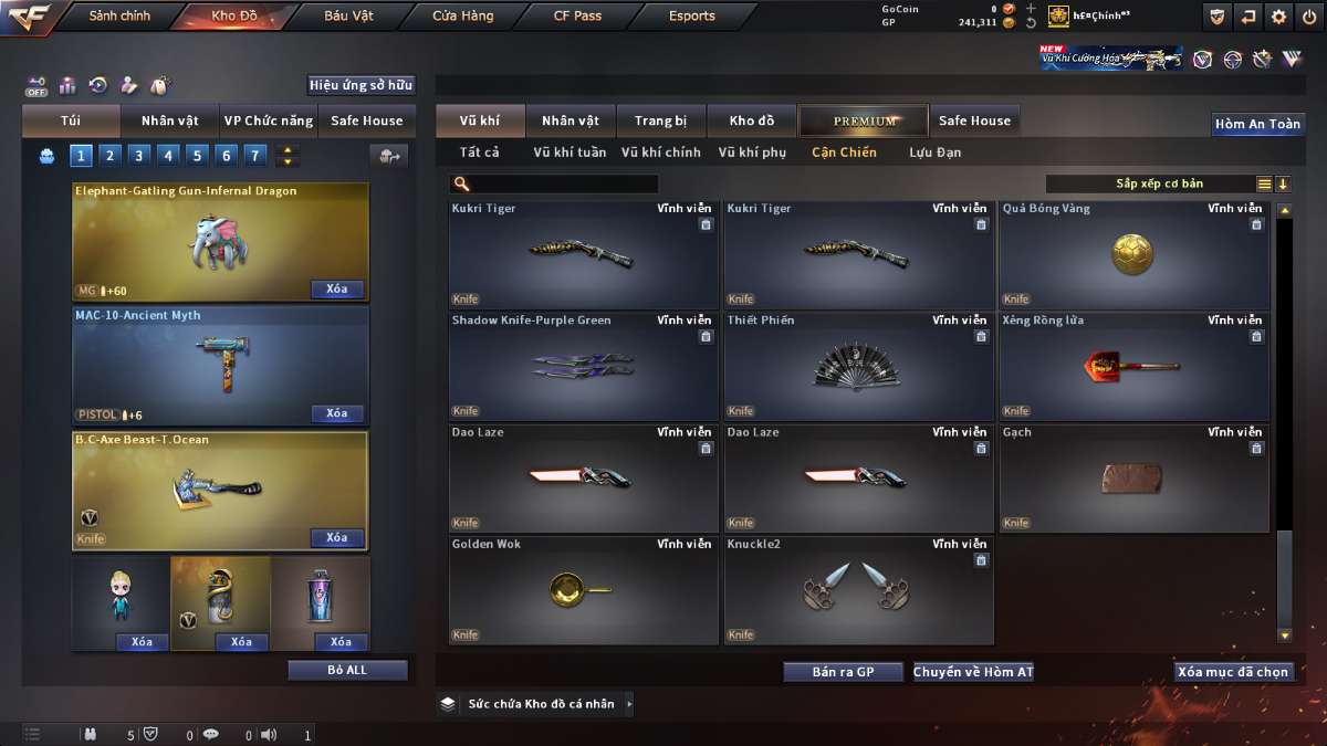 shop acc cf uy tin gia re